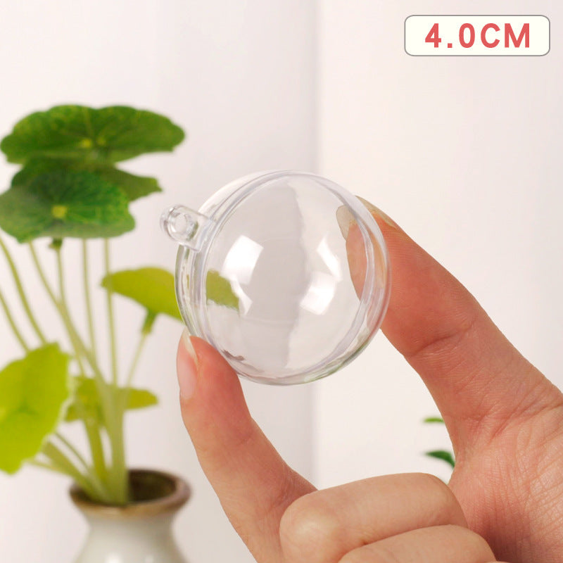 Wholesale Christmas Decorative Balls Acrylic Plastic Transparent Balls